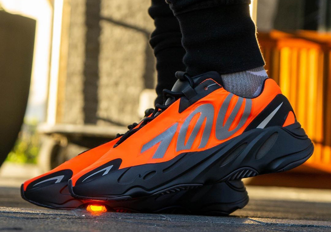 adidas yeezy boost 700 mnvn orange mens sneakers