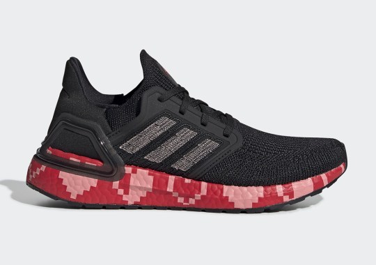 8-Bit Heart Graphics Appear On The adidas Ultra Boost 20