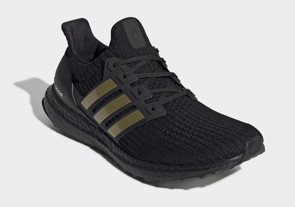 ultraboost black and gold