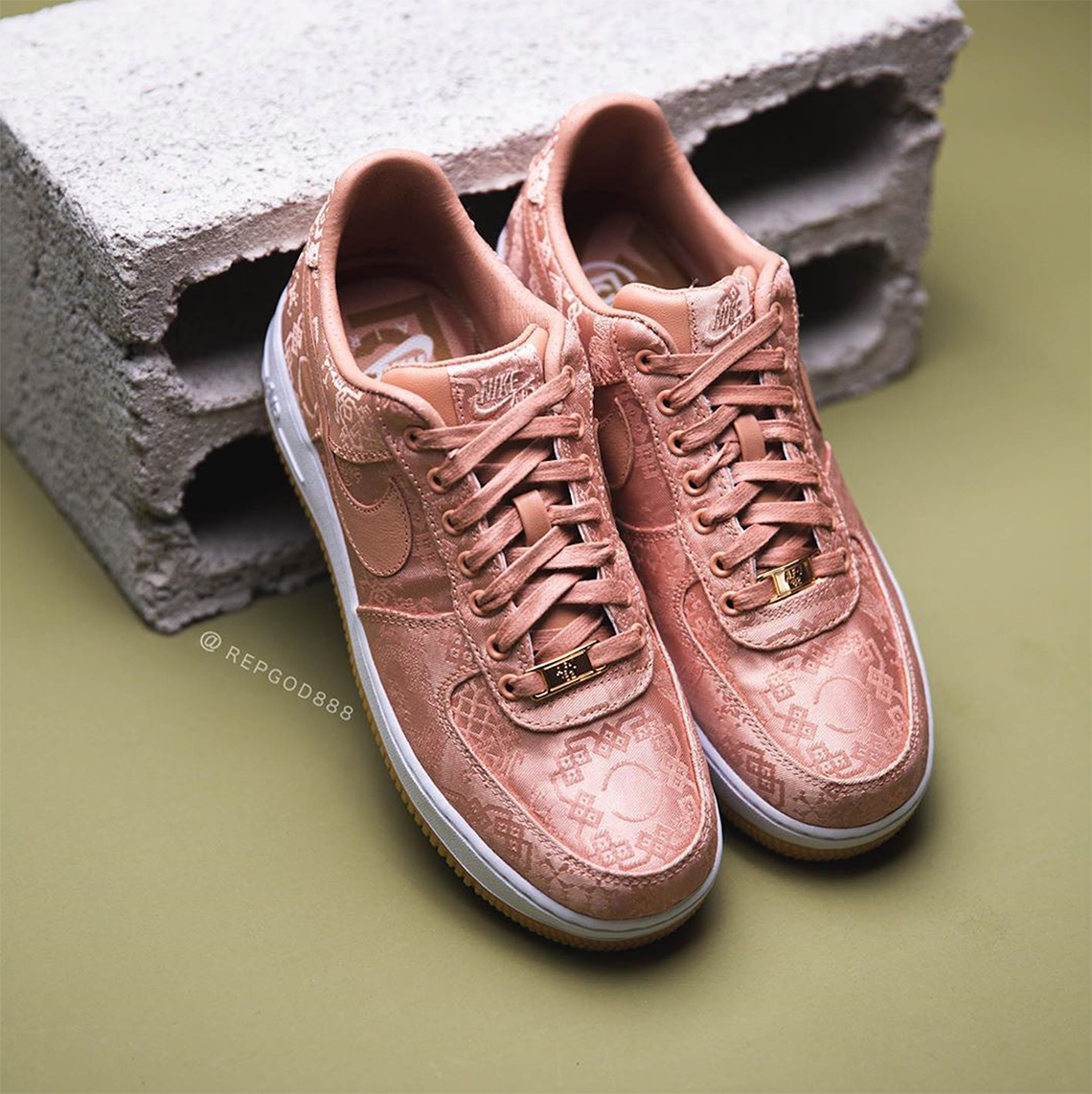 air force 1 rose gold cloth