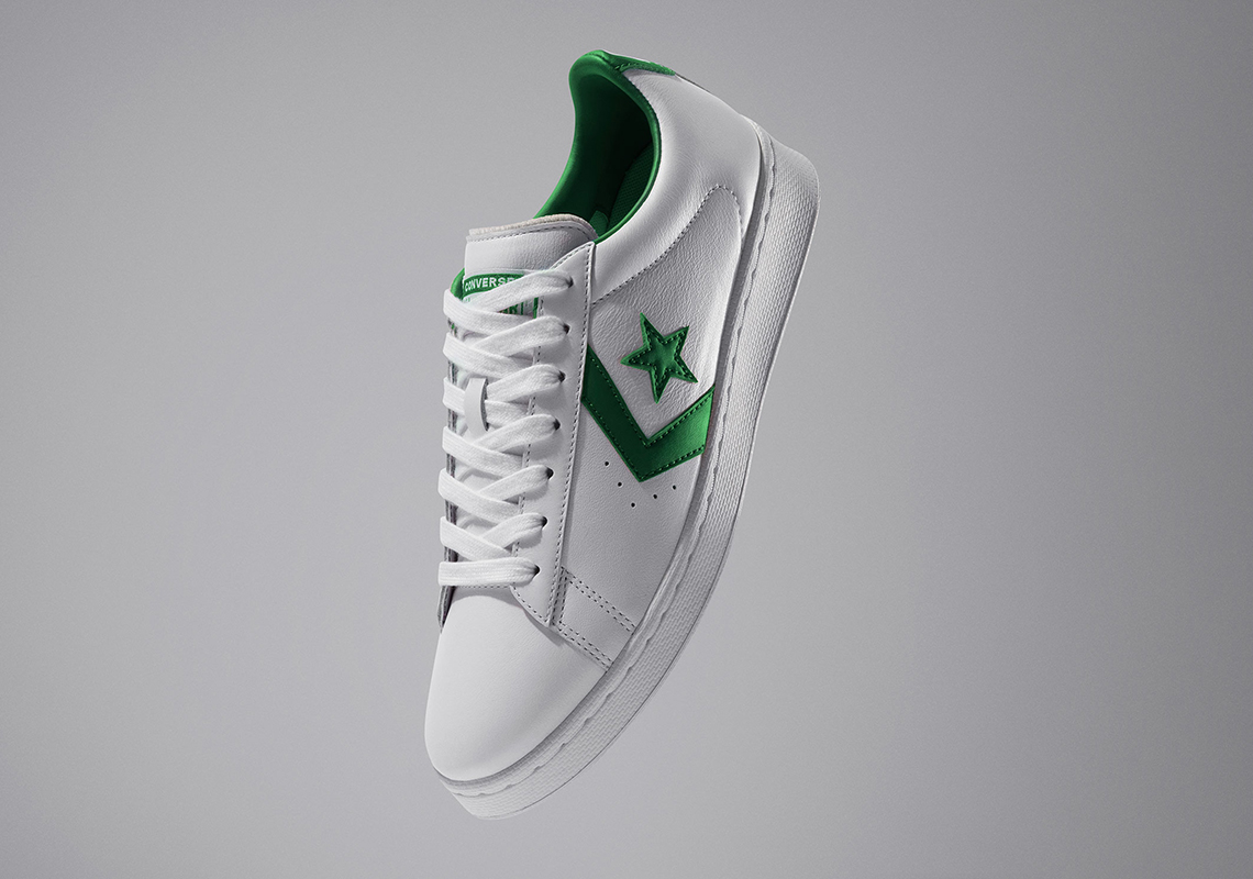 Converse Pro Leather Low White Green All Star