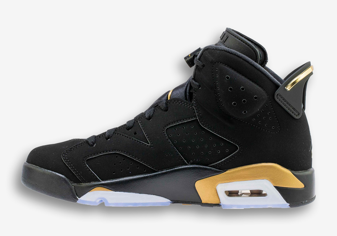 jordan 6 black and gold grade school