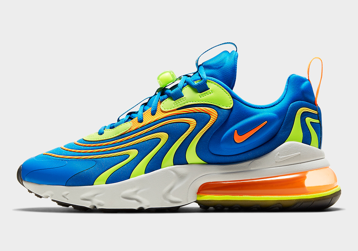 A Neon Heavy Mix Appears On The Nike Air Max 270 React ENG