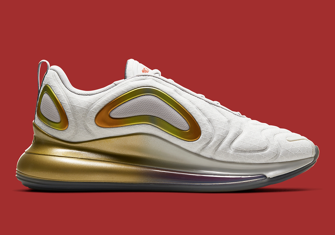 Gold nike air max 720 online