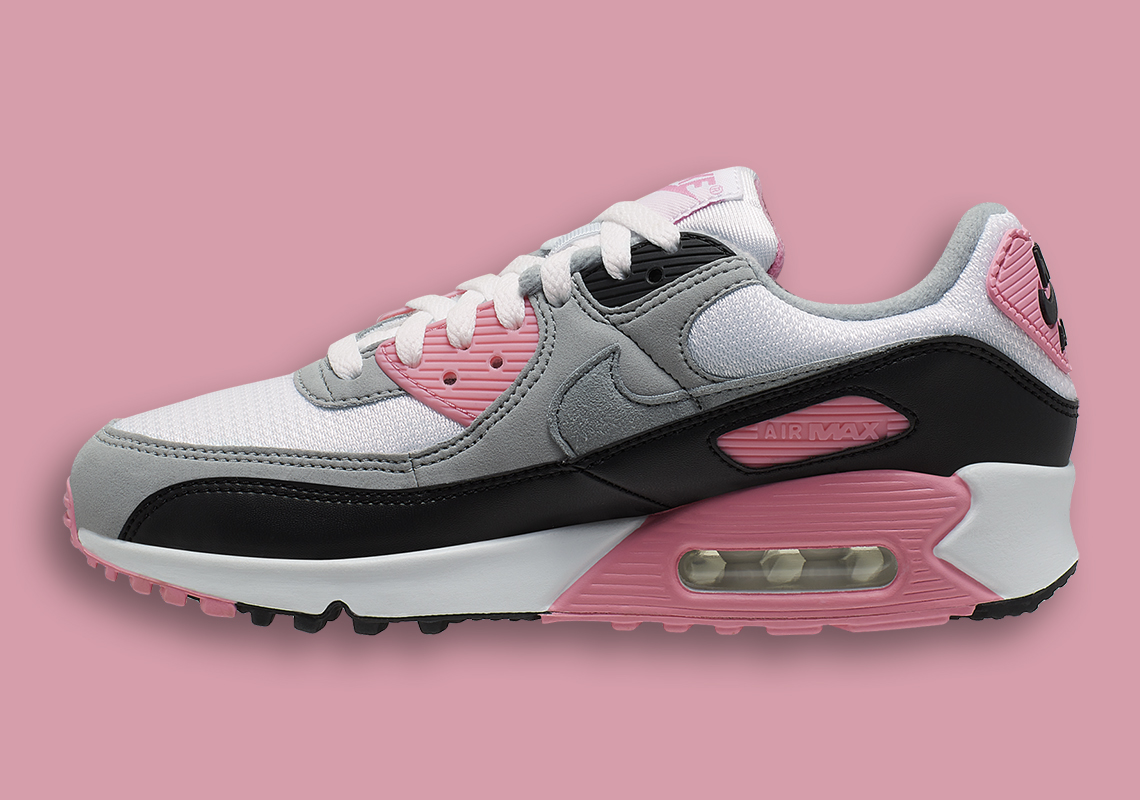 nike air max 90 pink and grey