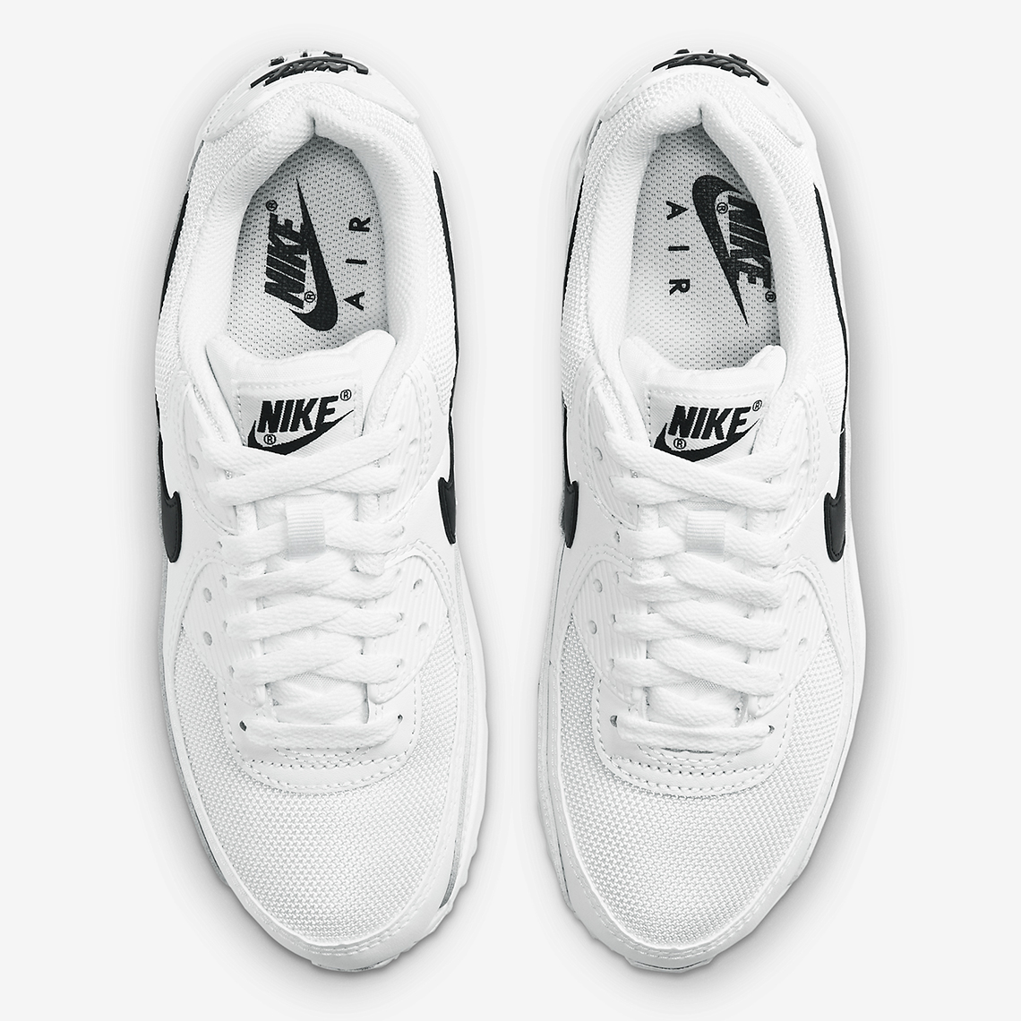 air max 90 white with black tick