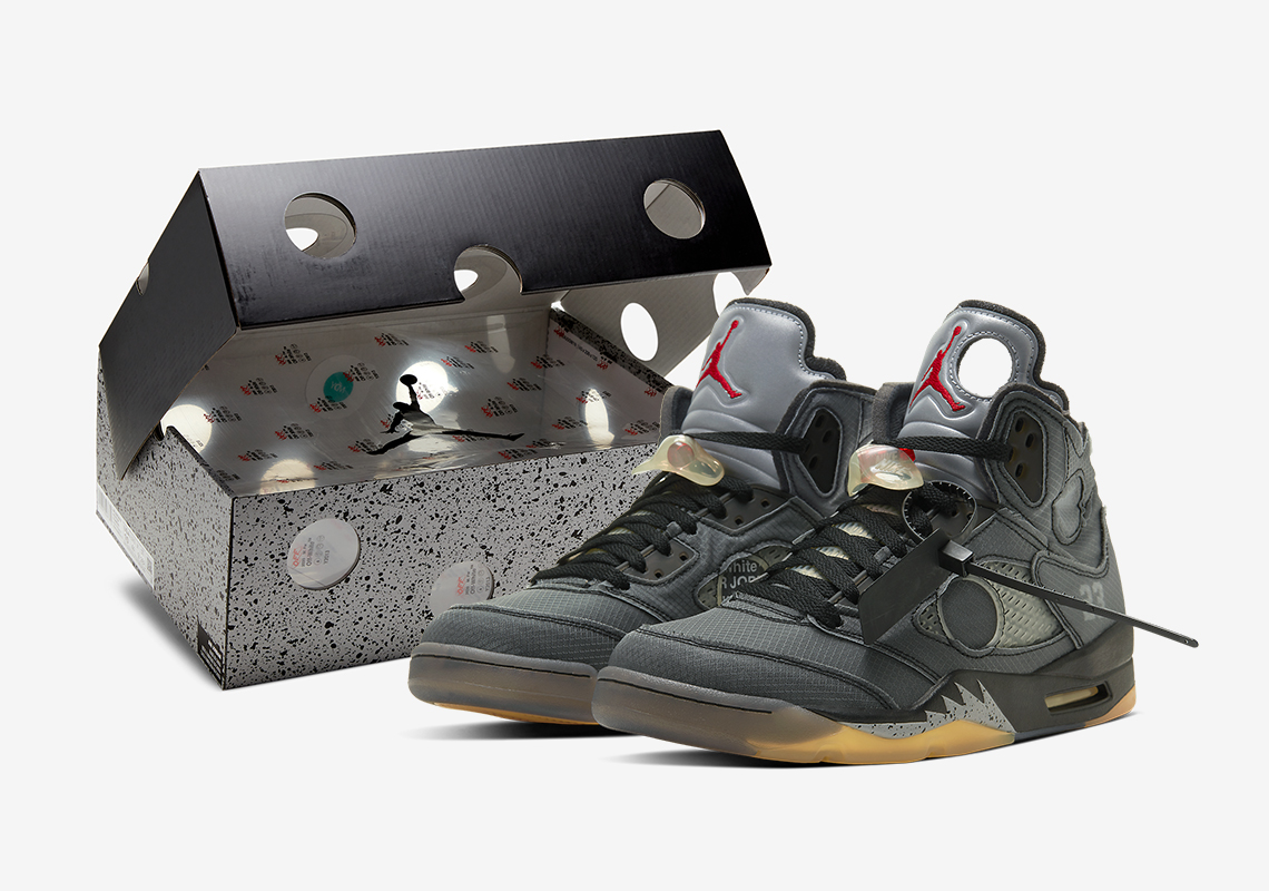 hat Kapel design Off-White Jordan 5 - Official Photos + Release Info | SneakerNews.com