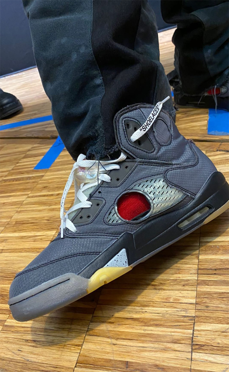 Off-White Air Jordan 5 Spotted At Paris Fashion Week With A Twist