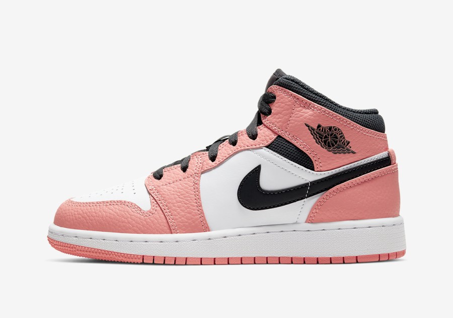 Air Jordan 1 Mid GS Pink Quartz 555112-603 | SneakerNews.com