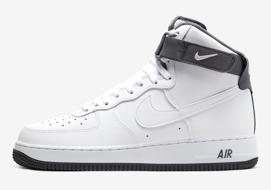 The Nike Air Force 1 High Keeps It Classic With White And Wolf Grey
