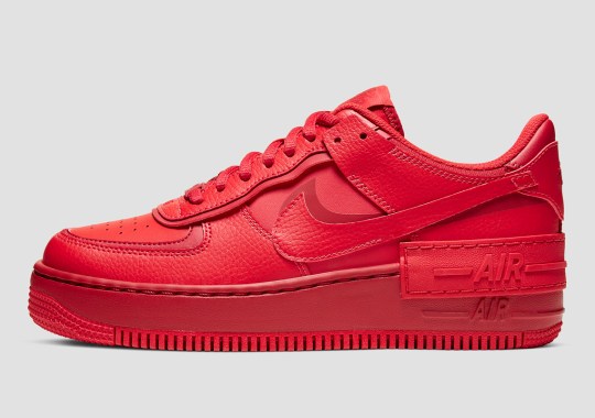 The Nike Air Force 1 Low Shadow Gets Flooded In Red Uppers