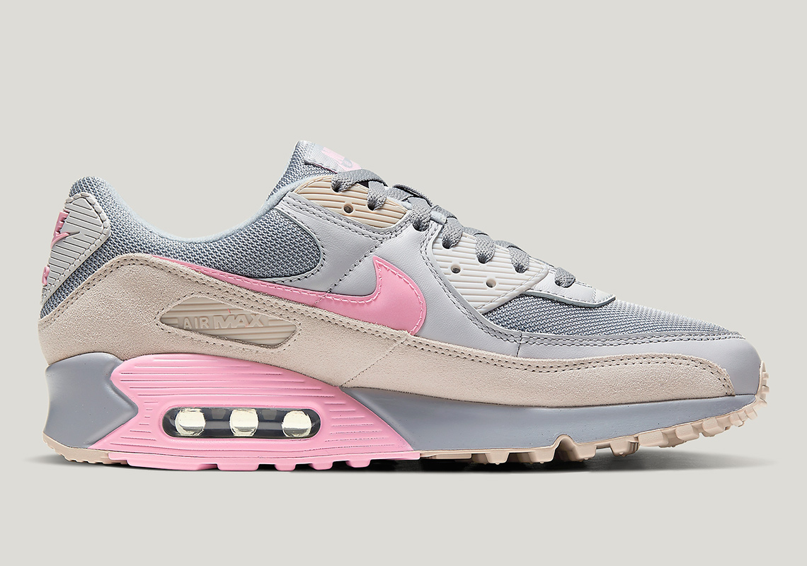 nike air max 90 pink and grey