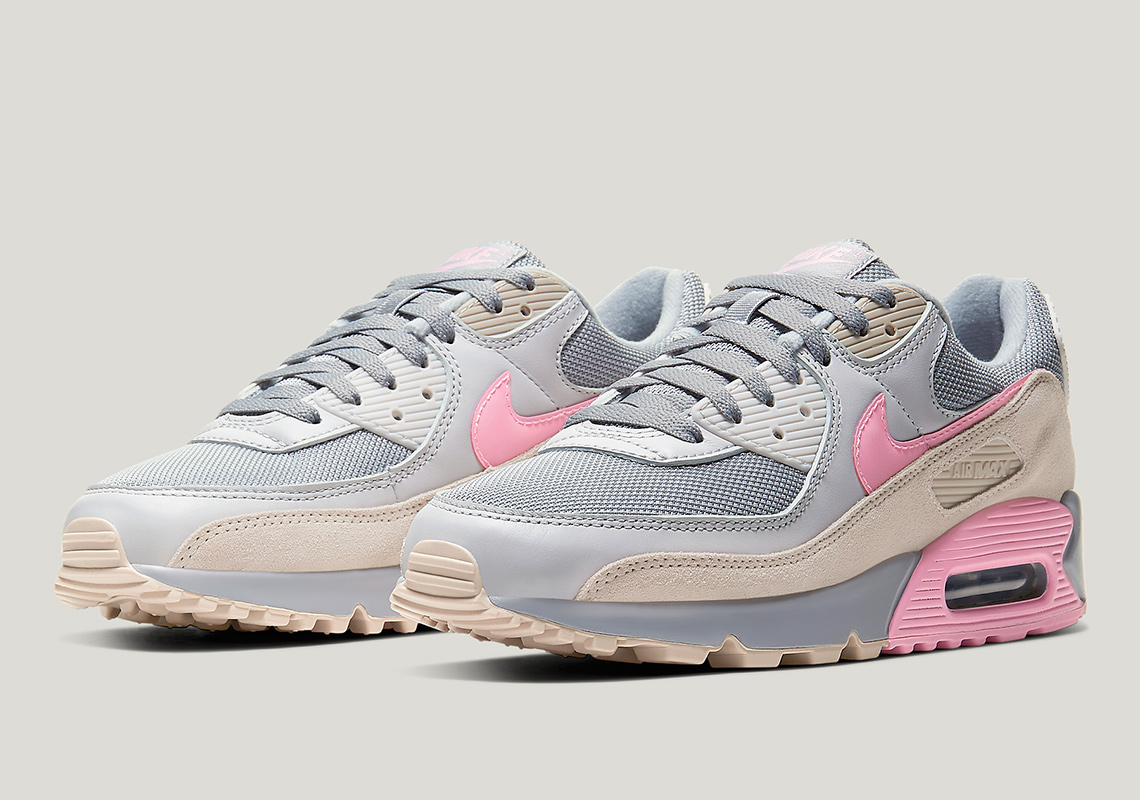 pink and grey air max