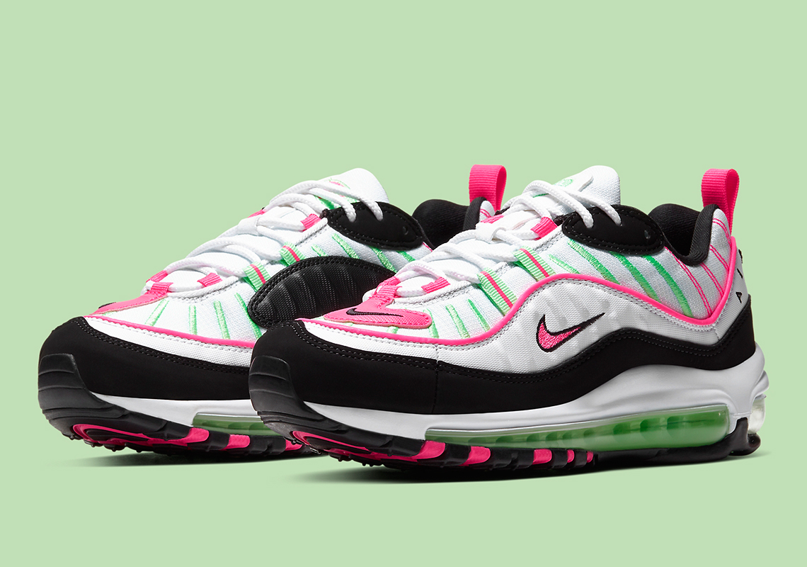 pink and green nike