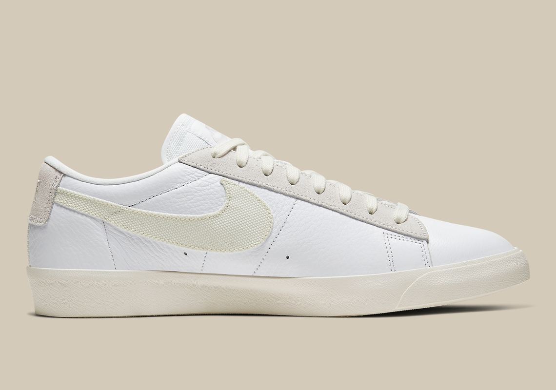 Nike Blazer Low Leather White Sail CW7585-100 | SneakerNews.com