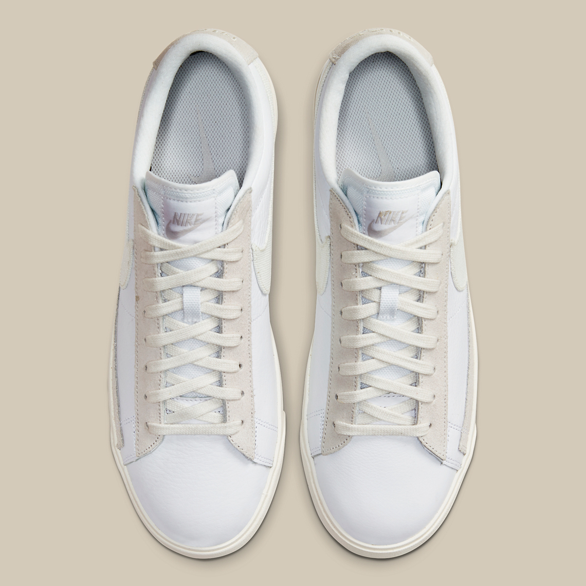Nike Blazer Low Leather White Sail CW7585-100 | SneakerNews.com