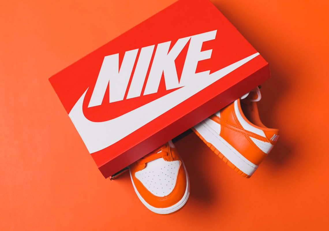 nike orange box logo