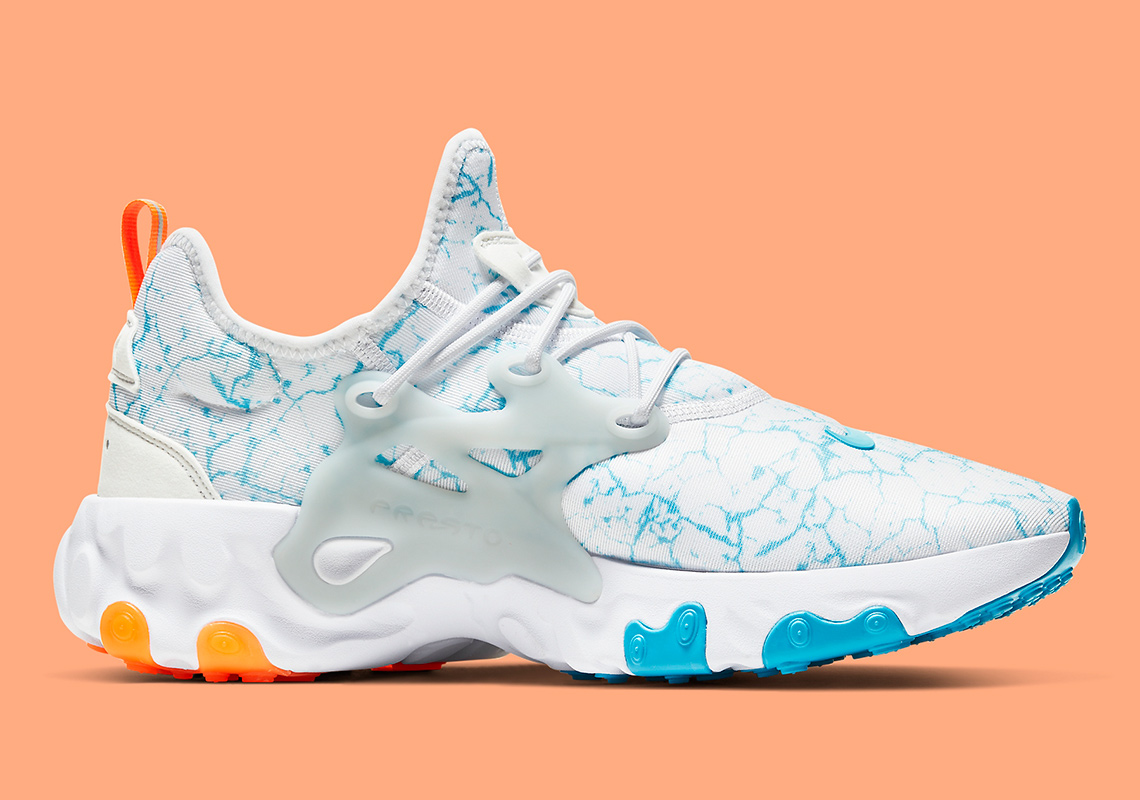 nike presto react blue and orange