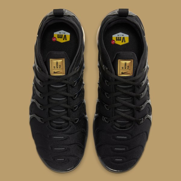 Nike Air VaporMax Plus Black Gold CW7299-001 | SneakerNews.com