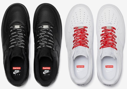 Supreme’s Upcoming Nike Air Force 1 Low Comes With Alternate Laces