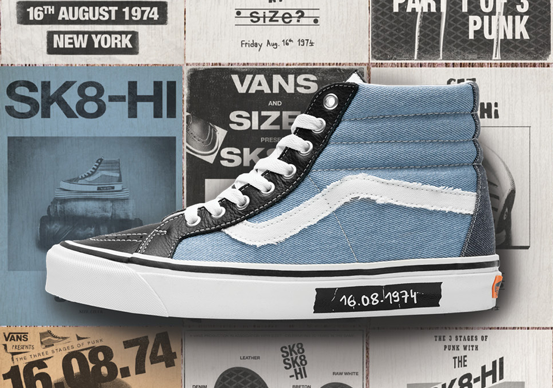 size? And Vans Honor The "Dawn Of Punk" With A Sk8-Hi