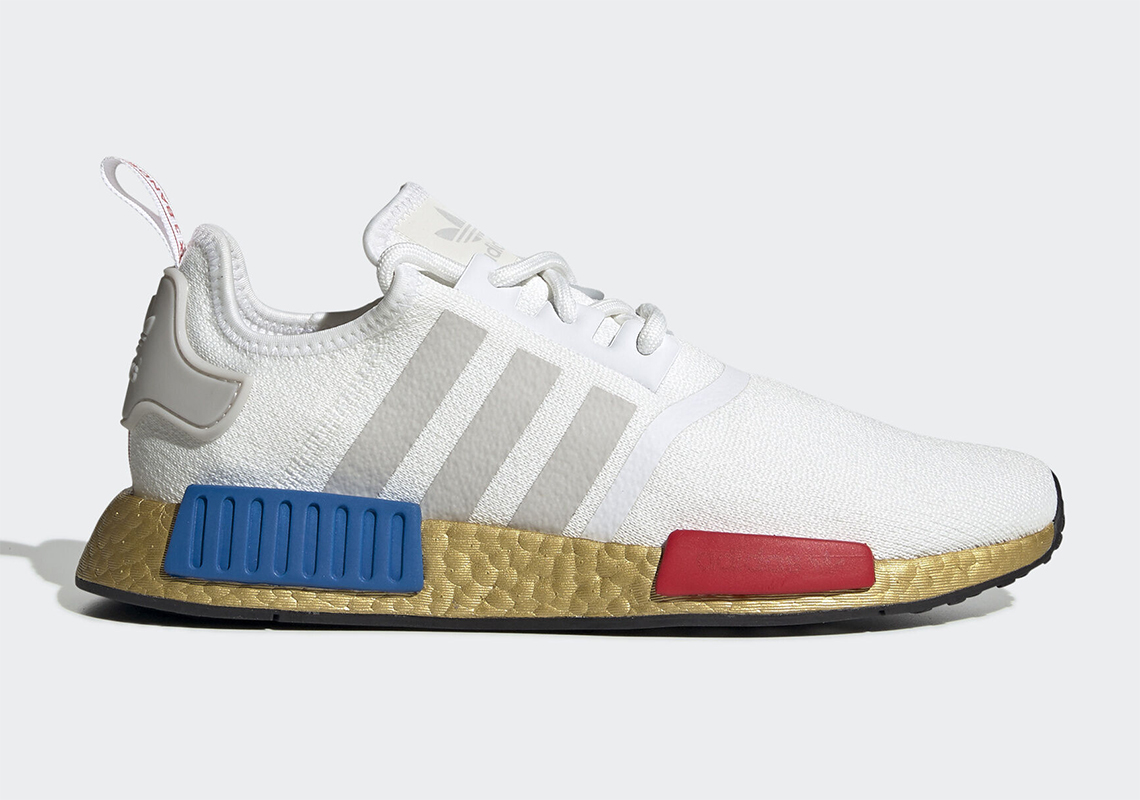 adidas nmd red blue white