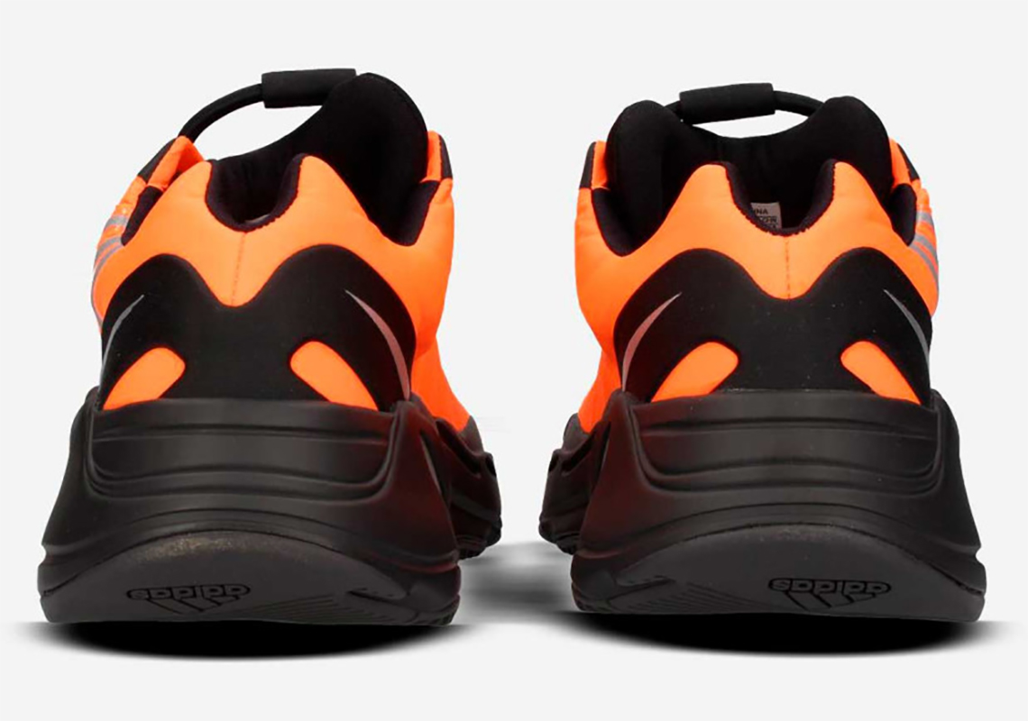 Yeezy 700 mnvn hot sale orange on feet