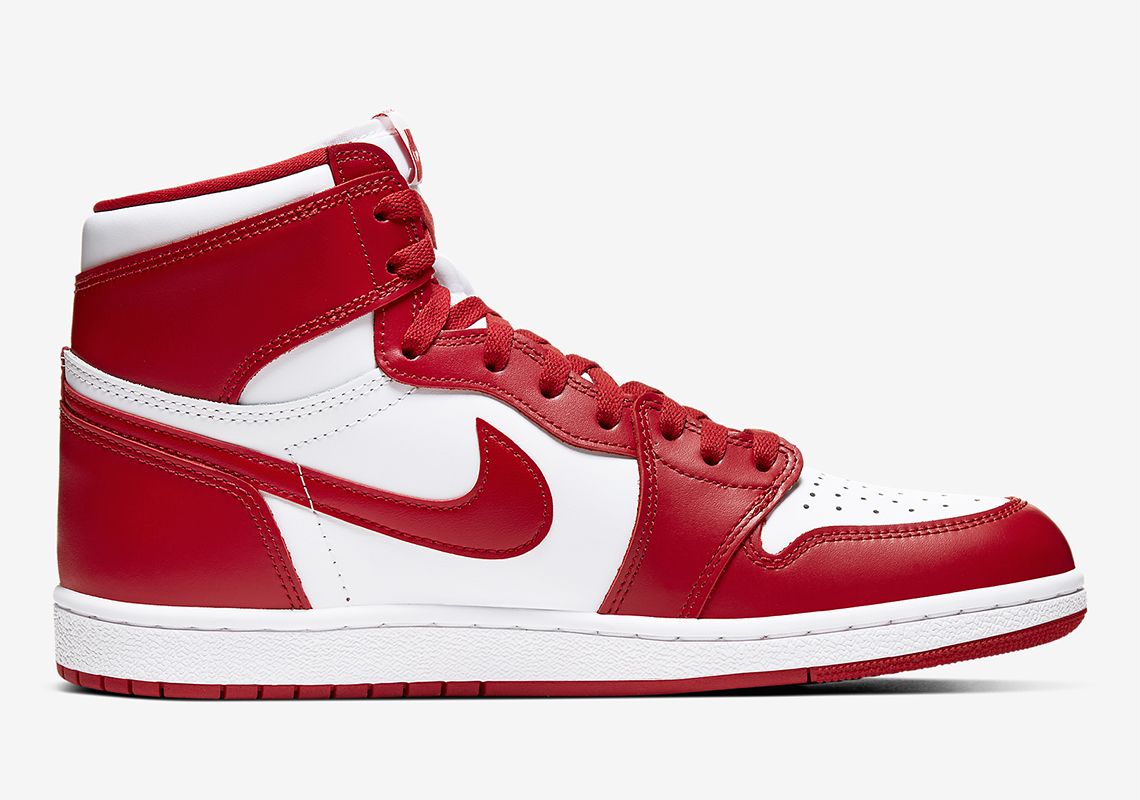 red and white jordans high tops