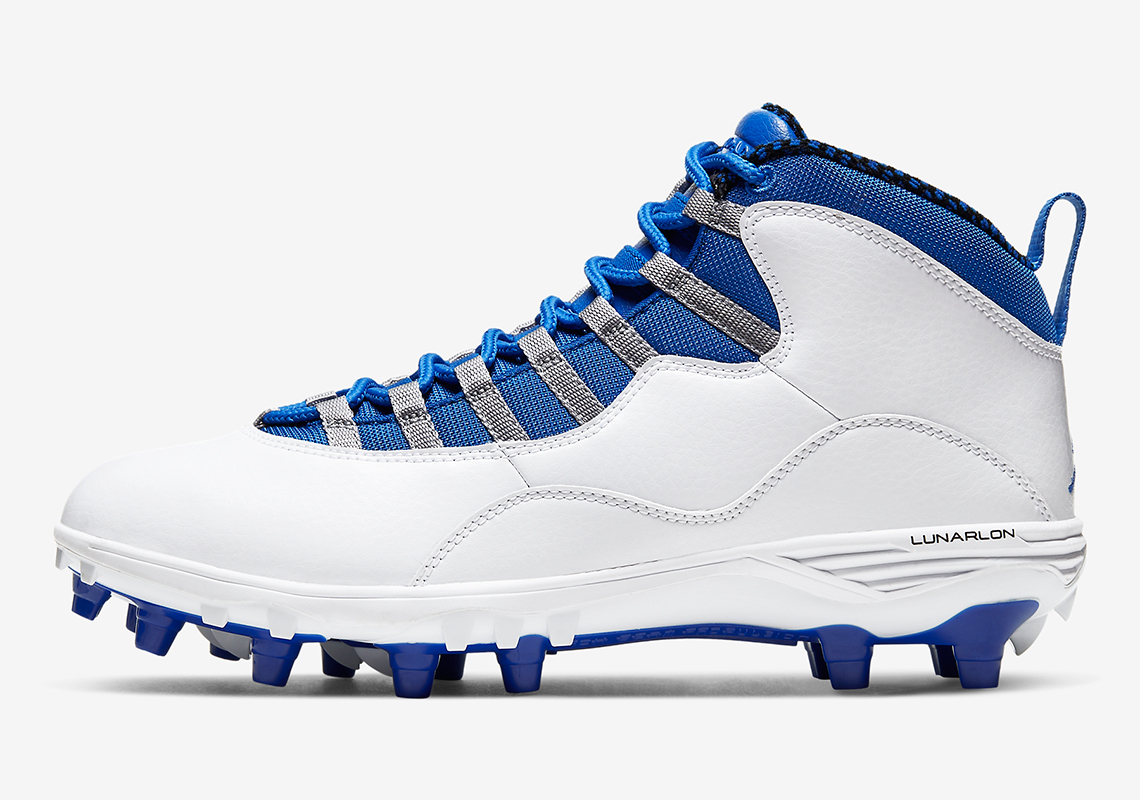 Georgetown” Jordan Retro 10 Metal Baseball Cleats – Stadium Custom ...