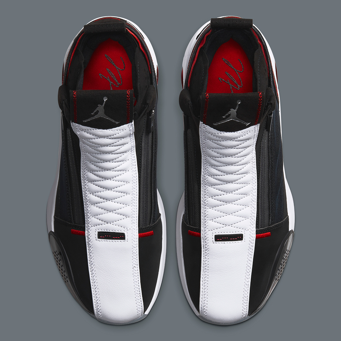 Air Jordan 34 Black White Red Zipper 