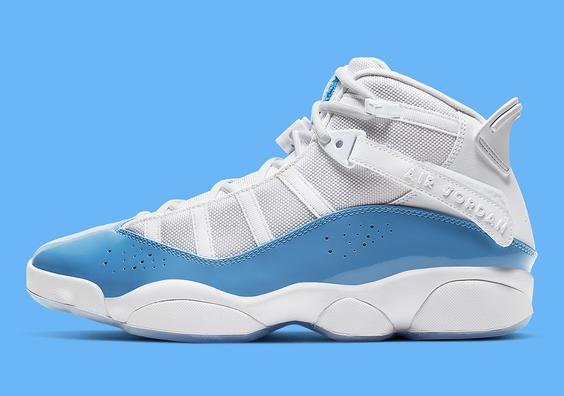 Jordan 6 Rings &quot;UNC&quot; Drops In Time For March Madness: Photos