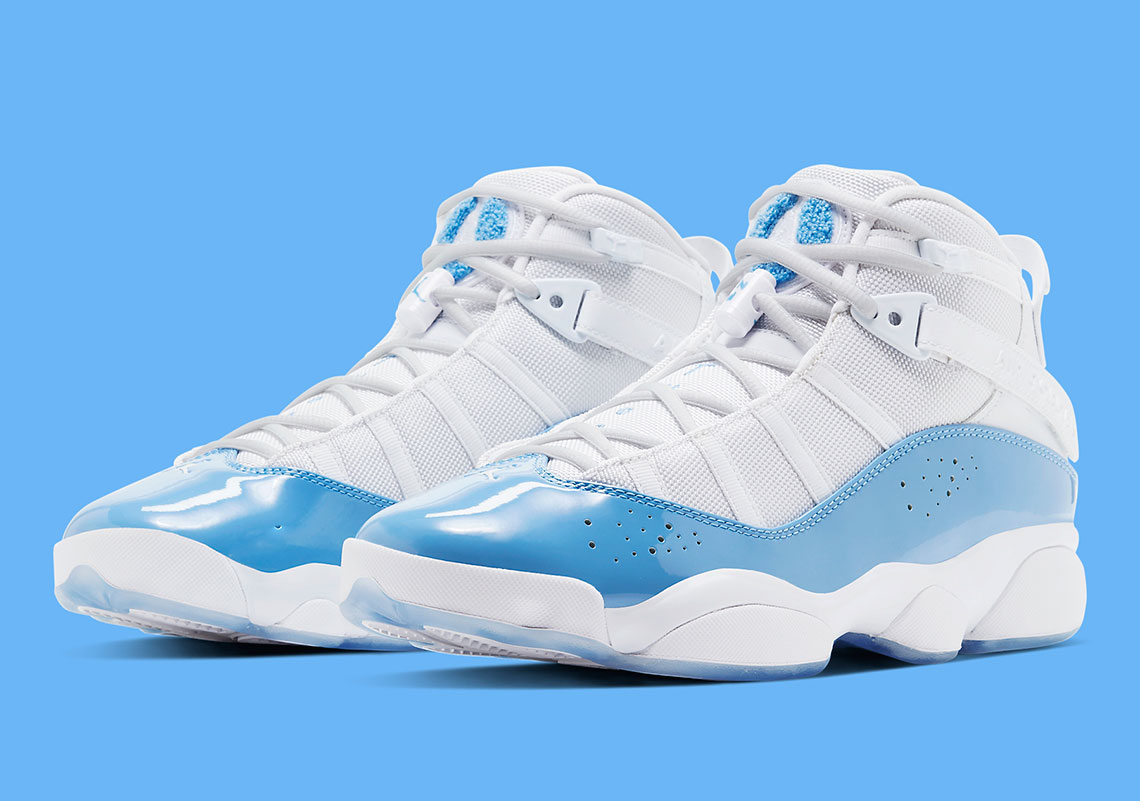 Jordan 6 Rings &quot;UNC&quot; Drops In Time For March Madness: Photos