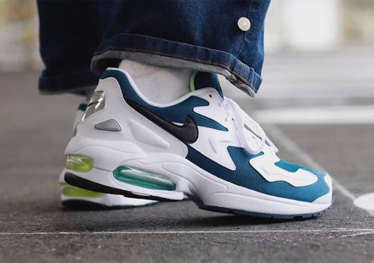 The Nike Air Max 2 Light Adds A 90s Friendly Teal And Volt Pairing