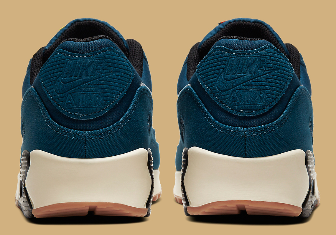 Nike Air Max 90 Tokyo Blue Gold CW1409-400 | SneakerNews.com