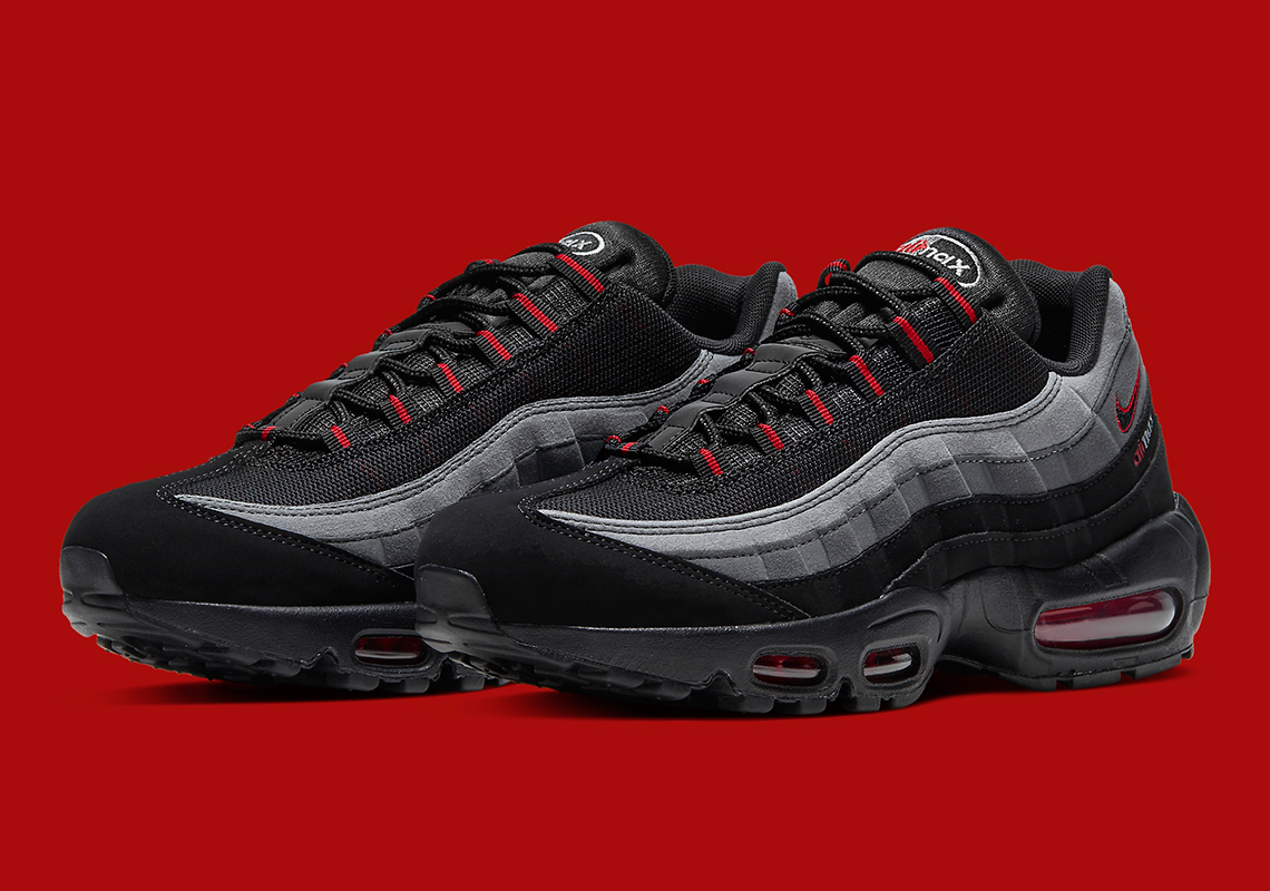 The Nike Air Max 95 “Logo” Makes Use Of The Chili Red Look