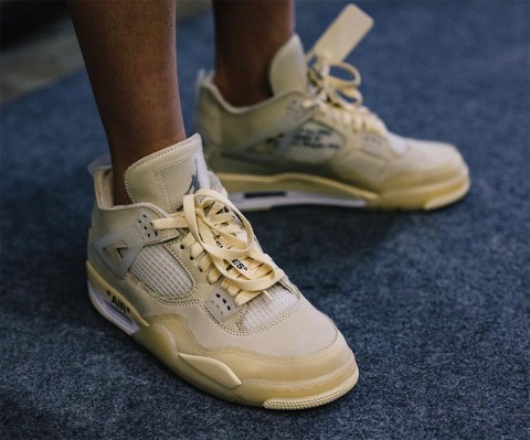 tan jordan off white