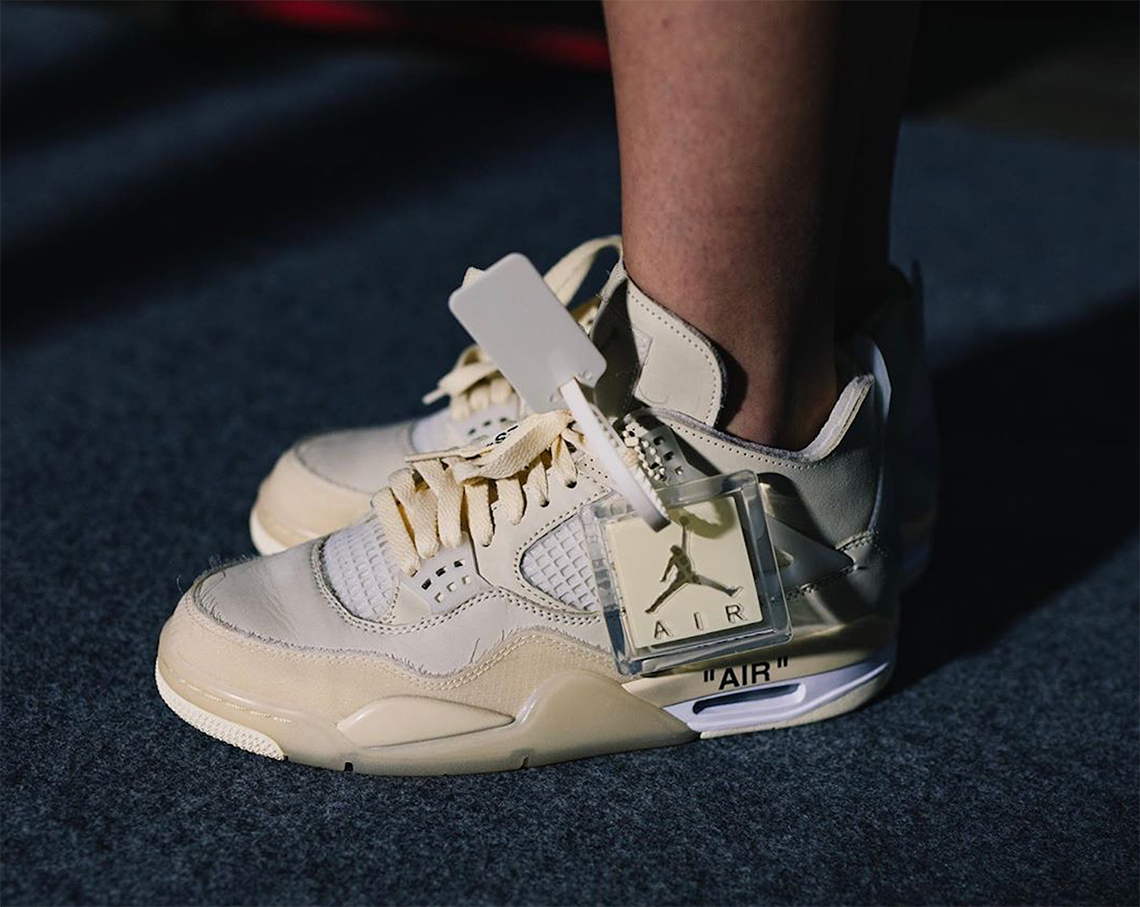 Off White Jordan 4 - Release Info + Photos | SneakerNews.com