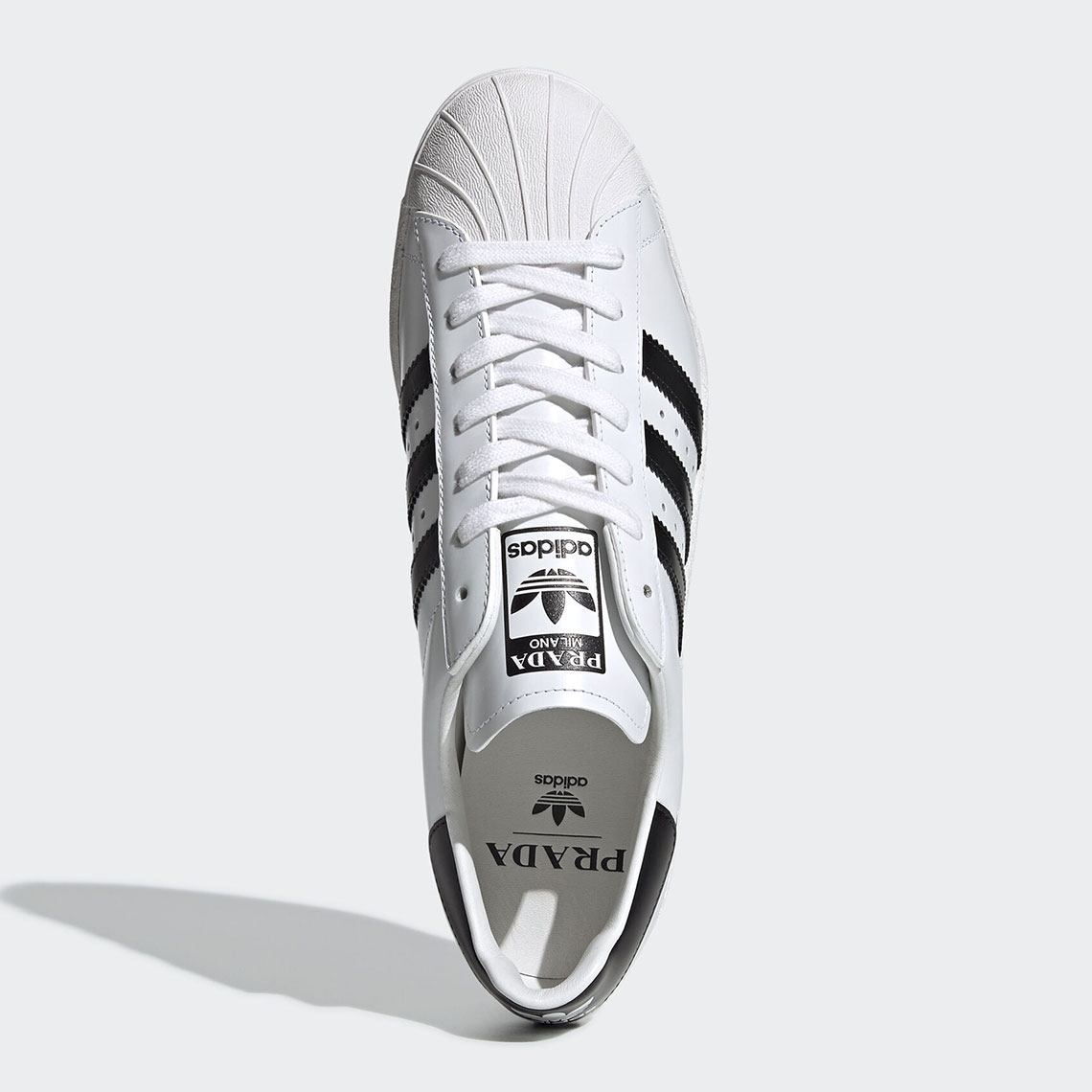 prada adidas superstar white black FW6680 4