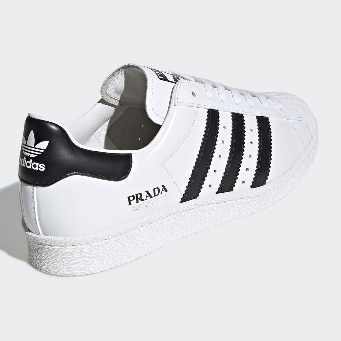 Prada Adidas Superstar White Black Fw6680 5