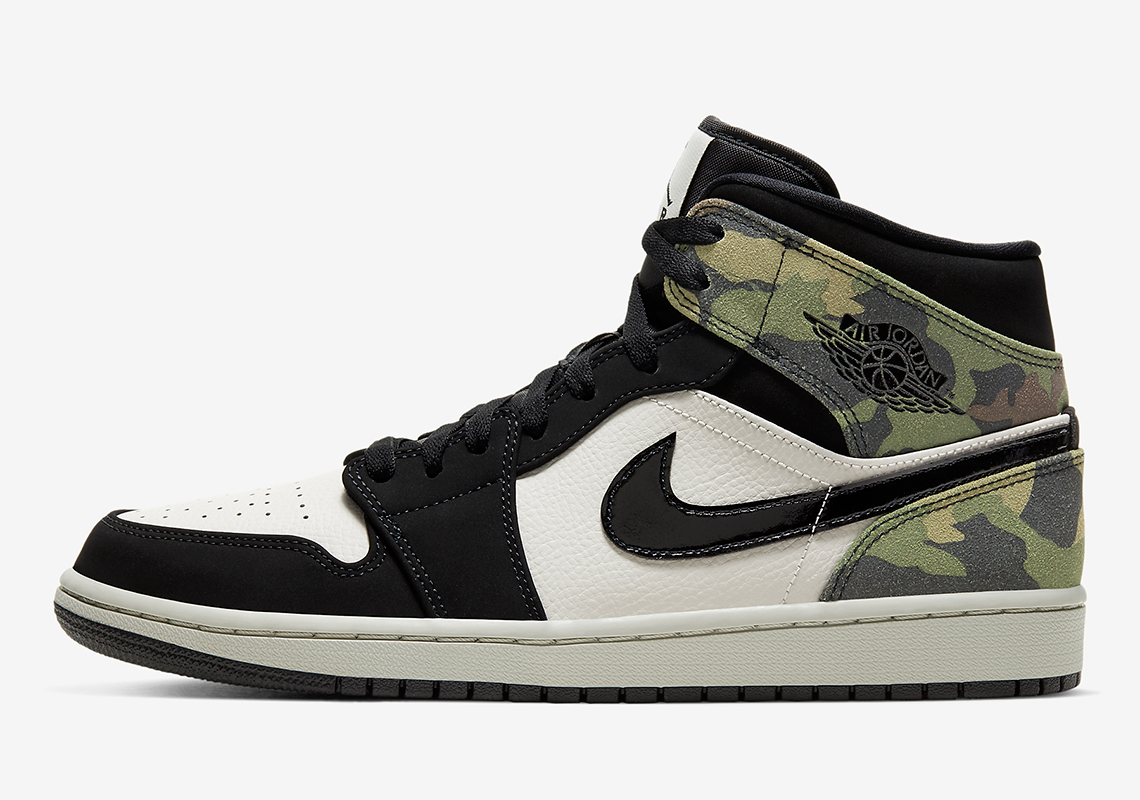 Air Jordan 1 Mid Camo 2020 CW5490-001 