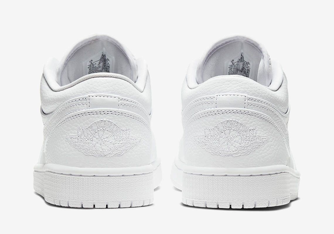 Air Jordan 1 Low Triple White 553558-130 Release Info | SneakerNews.com