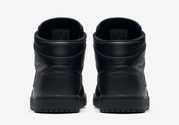 Air Jordan 1 Mid Triple Black 554724-091 Release Info | SneakerNews.com