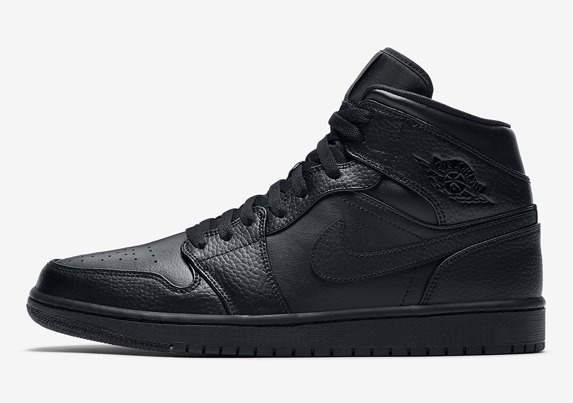 air jordan 1 mid all black