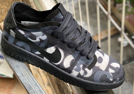 Close-Up Look At The Two Forthcoming COMME des GARÇONS x Nike Dunk Lows