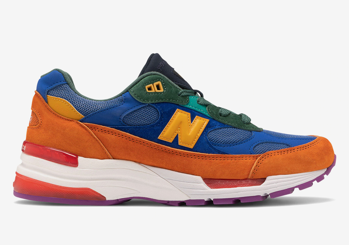 New Balance 992 Orange Blue Release 