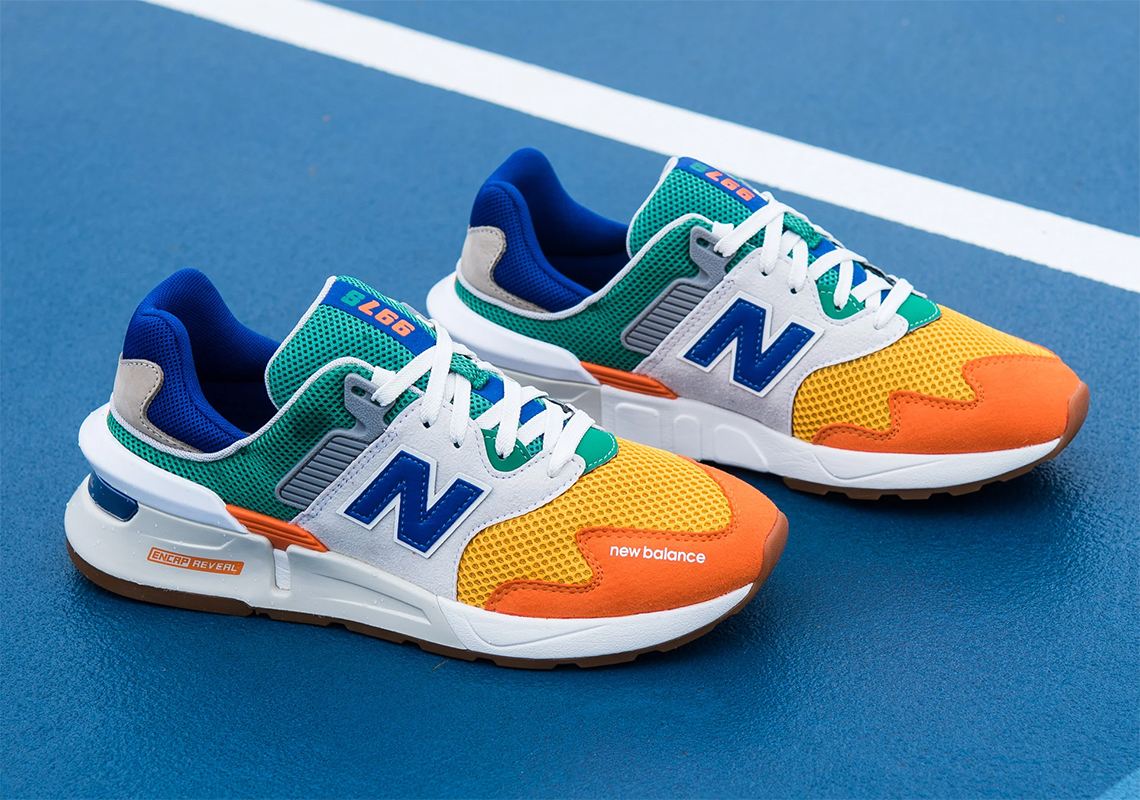 green and orange new balance