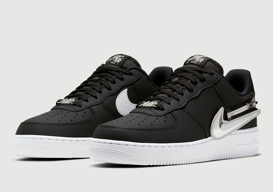 Nike Air Force 1 Zip Swoosh Black CW6558-001 | SneakerNews.com