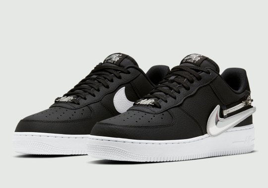 The Nike Air Force 1 Experiments With Zip-On Swoosh Logos
