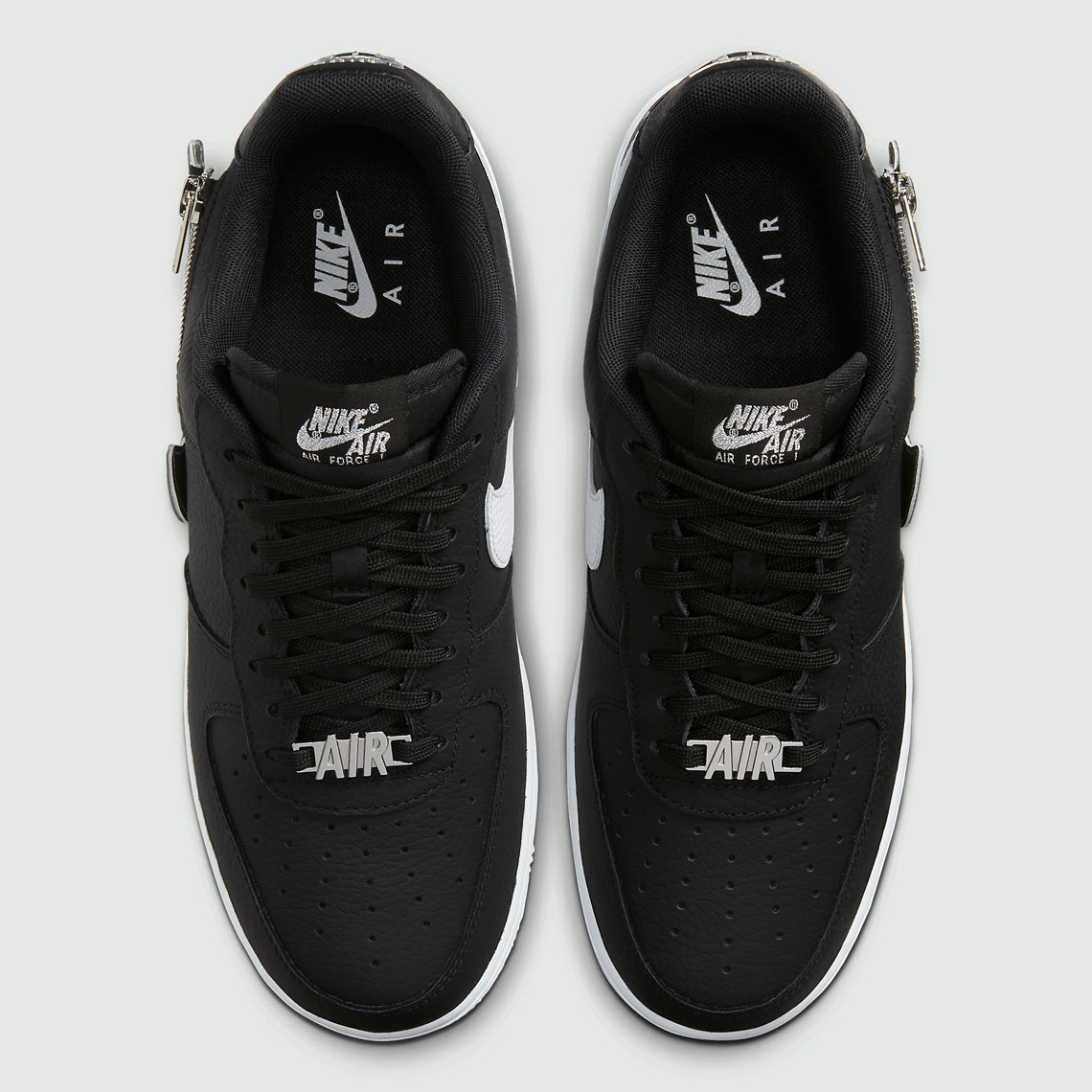 Nike Air Force 1 Zip Swoosh Black 