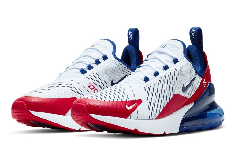Nike Air Max 270 White with Red and Blue Accents Nike Air Max 97 & 270  main image 3